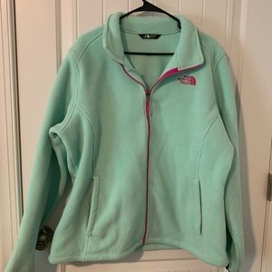 Women’s Mint and Pink North Face Size XXL